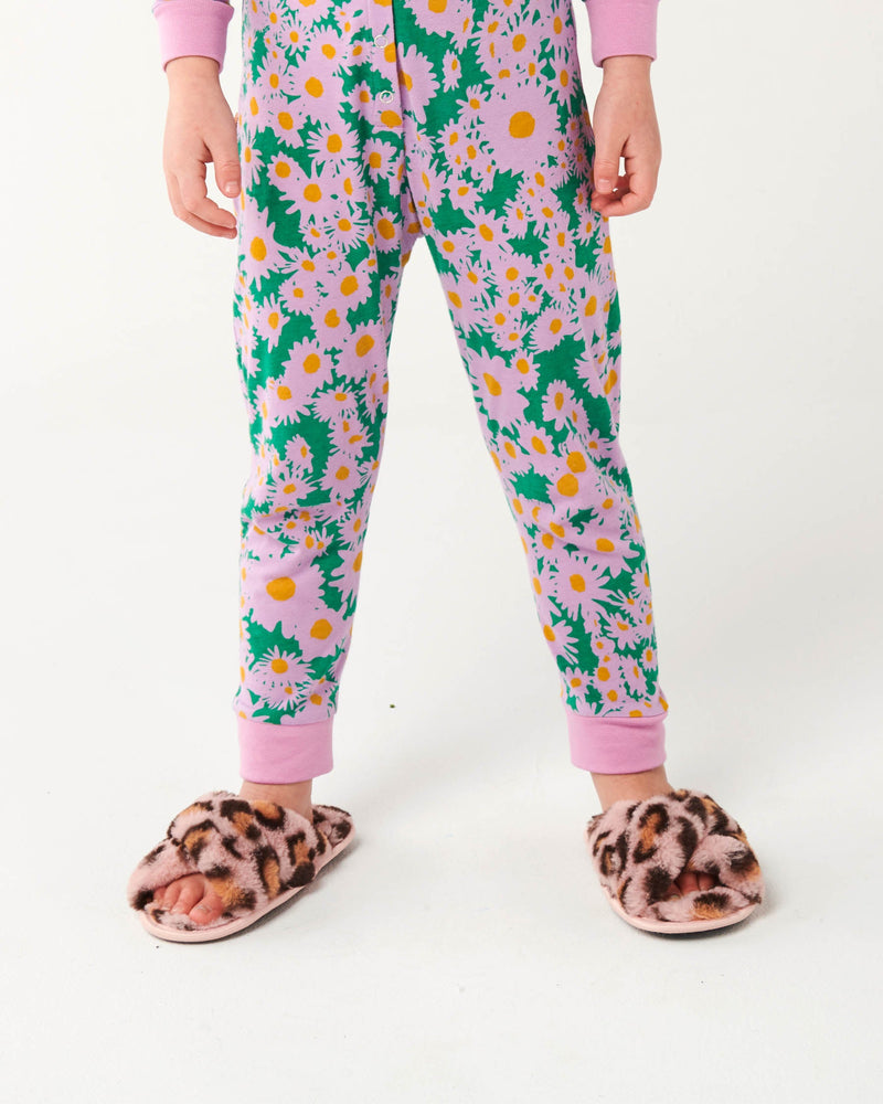Pink Cheetah Kids Slippers