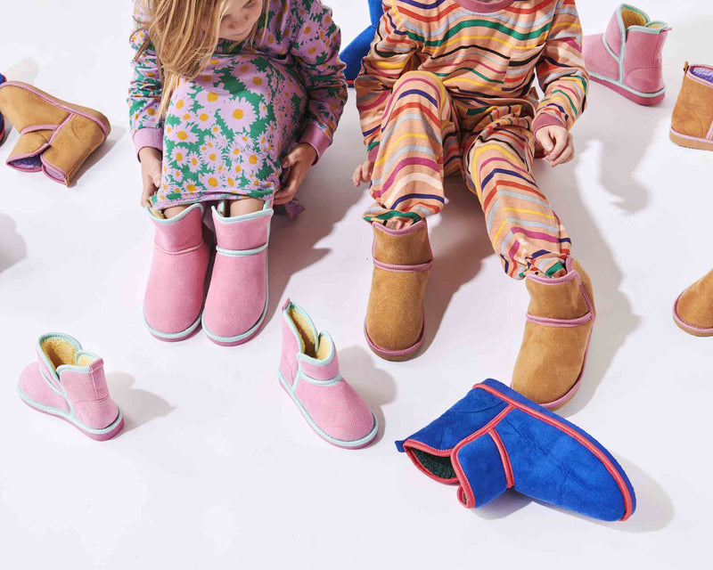 Pinkie Sunshine Sherpa Kids Boot