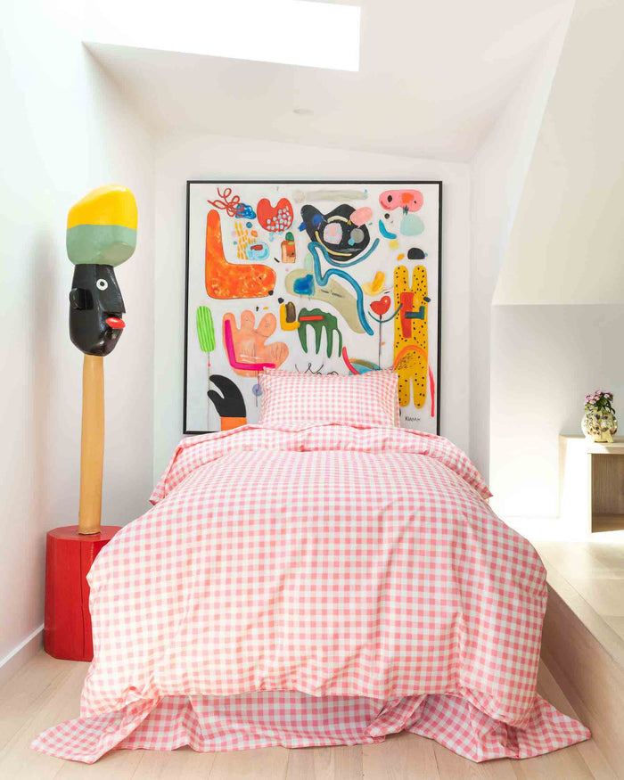 Gingham Candy Organic Cotton Quilt Cover