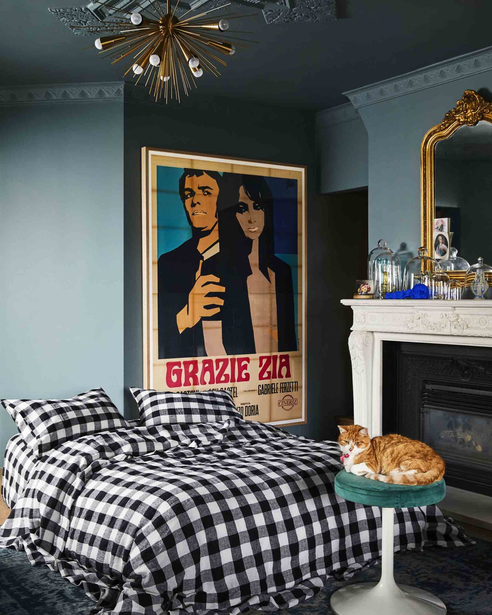 Black & White Gingham Linen Quilt Cover Kip&Co