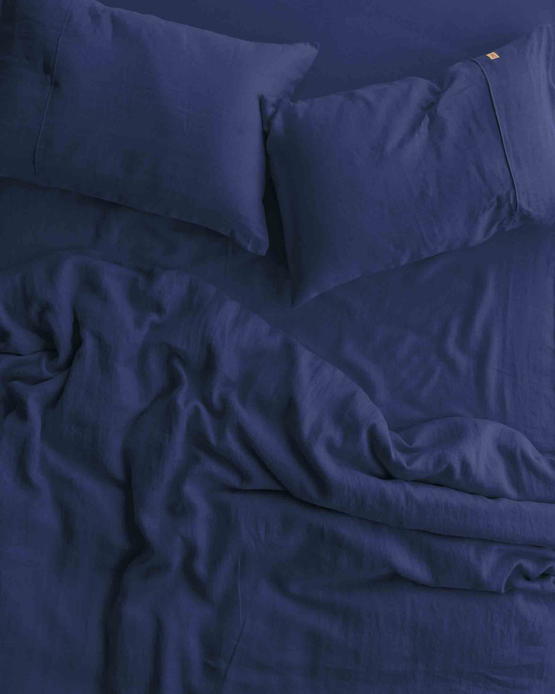 Indigo Linen Flat Sheet (US)