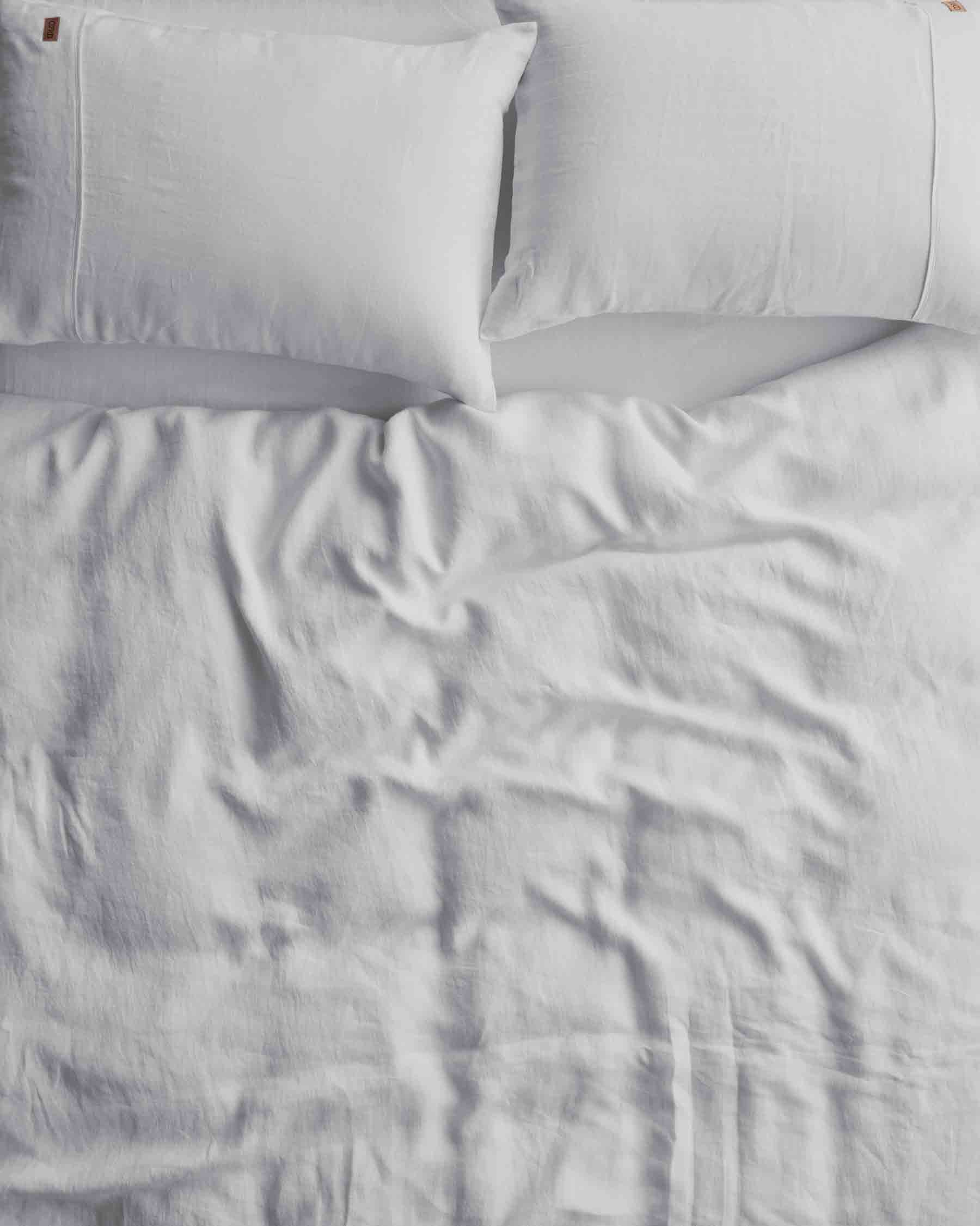 French Flax Linen Pillowcases | Charcoal