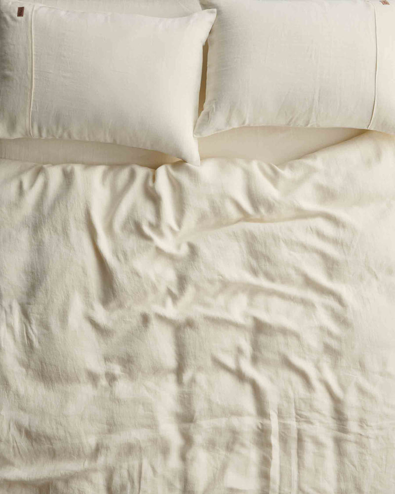 Cloud Dancer Linen Pillowcases