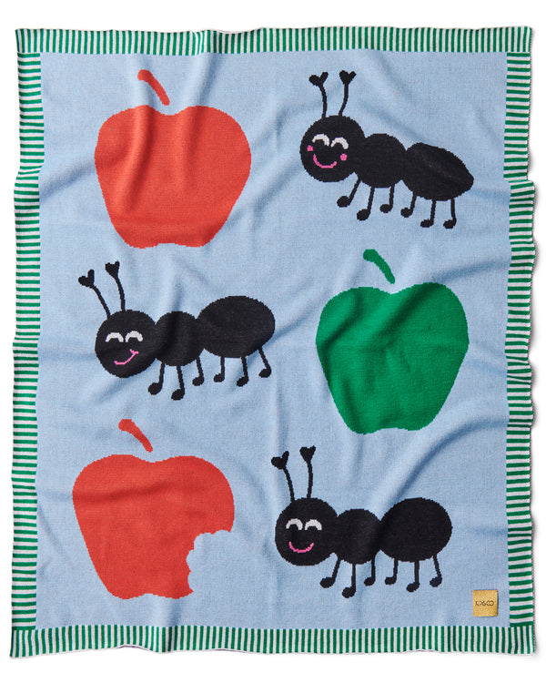 Ants Pants Cotton Knitted Blanket