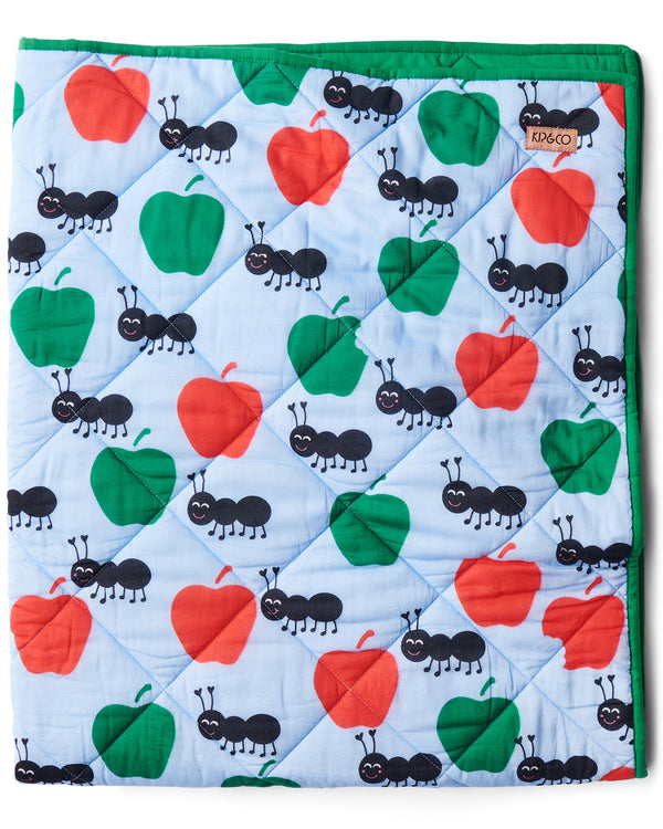 Ants Pants Organic Cotton Quilted Cot Bedspread