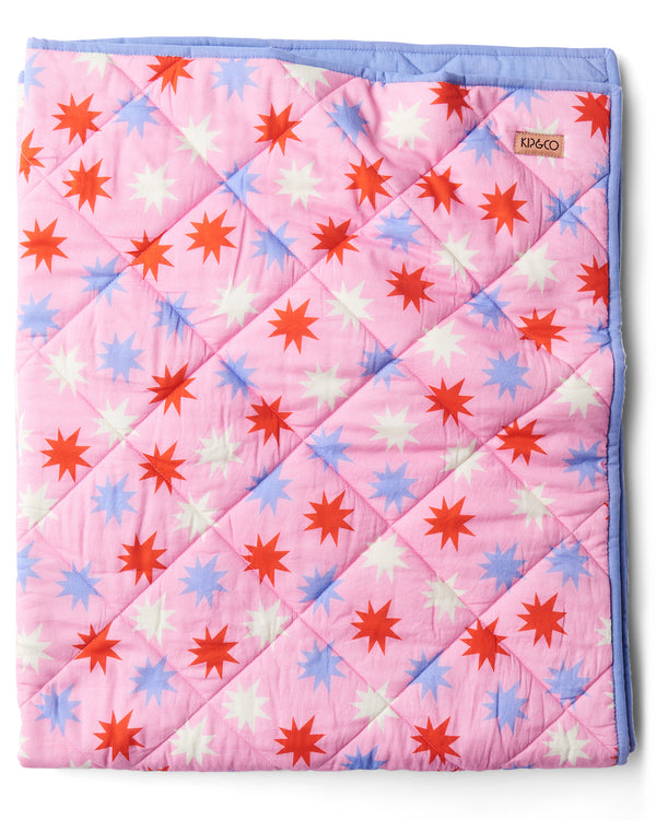 Be A Star Organic Cotton Quilted Cot Bedspread