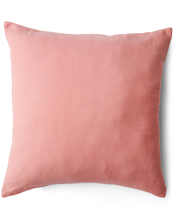 Coral Linen European Pillowcases