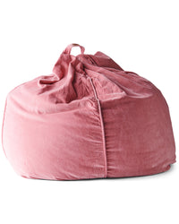 Dusty Rose Velvet Beanbag
