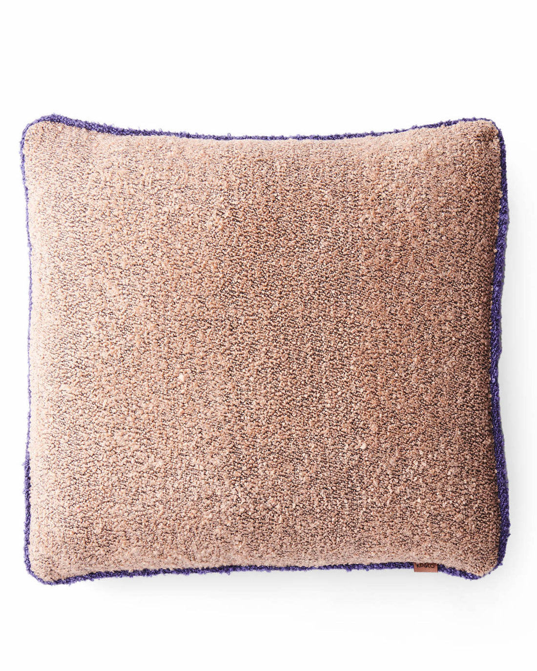 Peach Fuzz Square Boucle Cushion