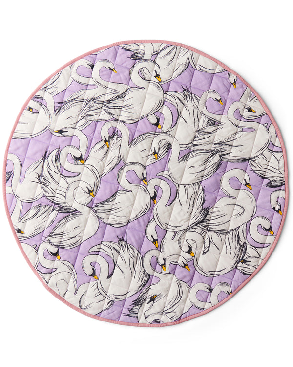 Swan Lake Quilted Baby Play Mat