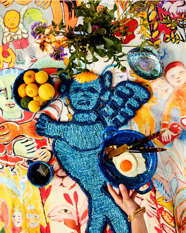 Kip&Co X Mirka Mermaid Jute Woven Hot Pot Mat
