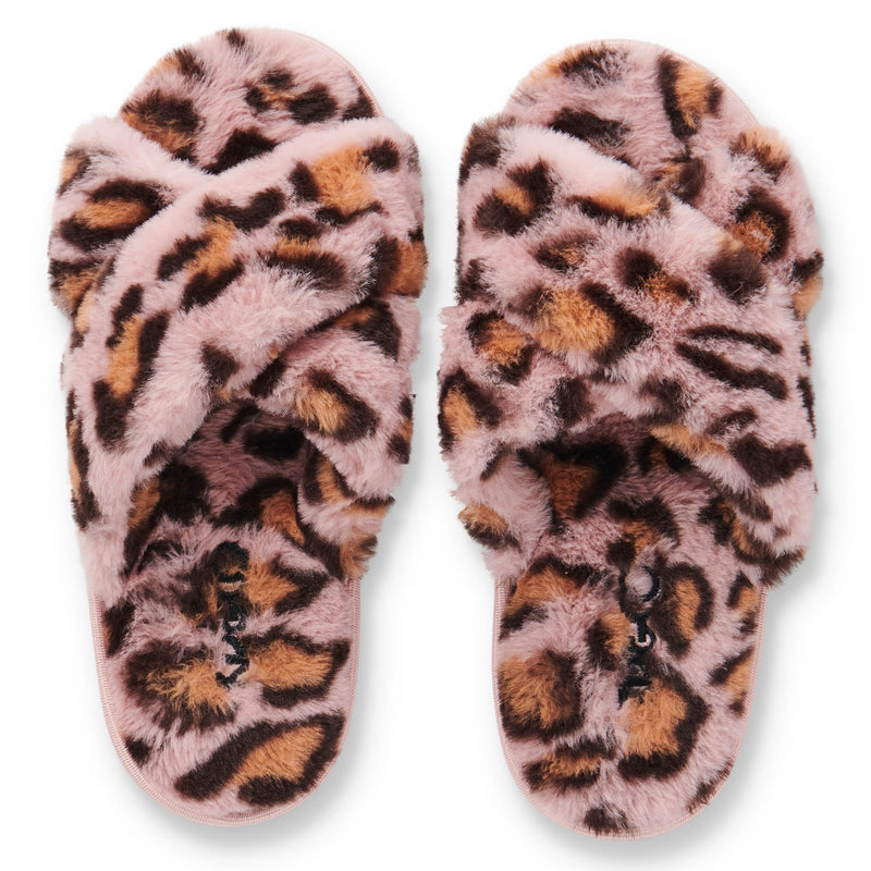 Pink Cheetah Adult Slippers