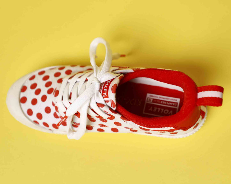 Volley x Kip&Co Red Polka Dot Heritage Low Sneaker
