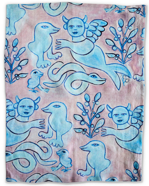 Kip&Co X Mirka Mermaid Dreaming Linen Tea Towel