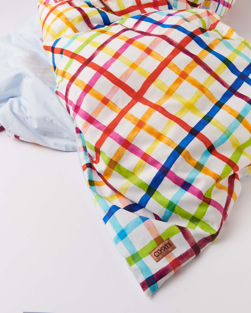 Picnic Check Organic Cotton Quilt Cover (US)