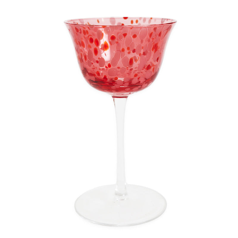 Sweetheart Speckle Coupe Glass 2P Set