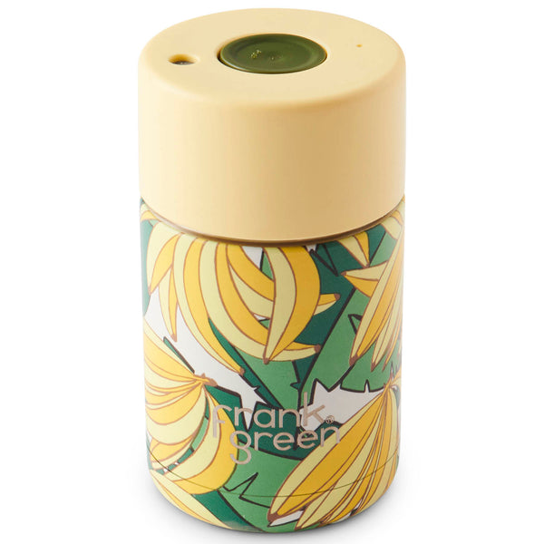 Kip&Co x frank green Bananarama Ceramic Reusable Cup with Push Button Lid - 10oz / 295ml