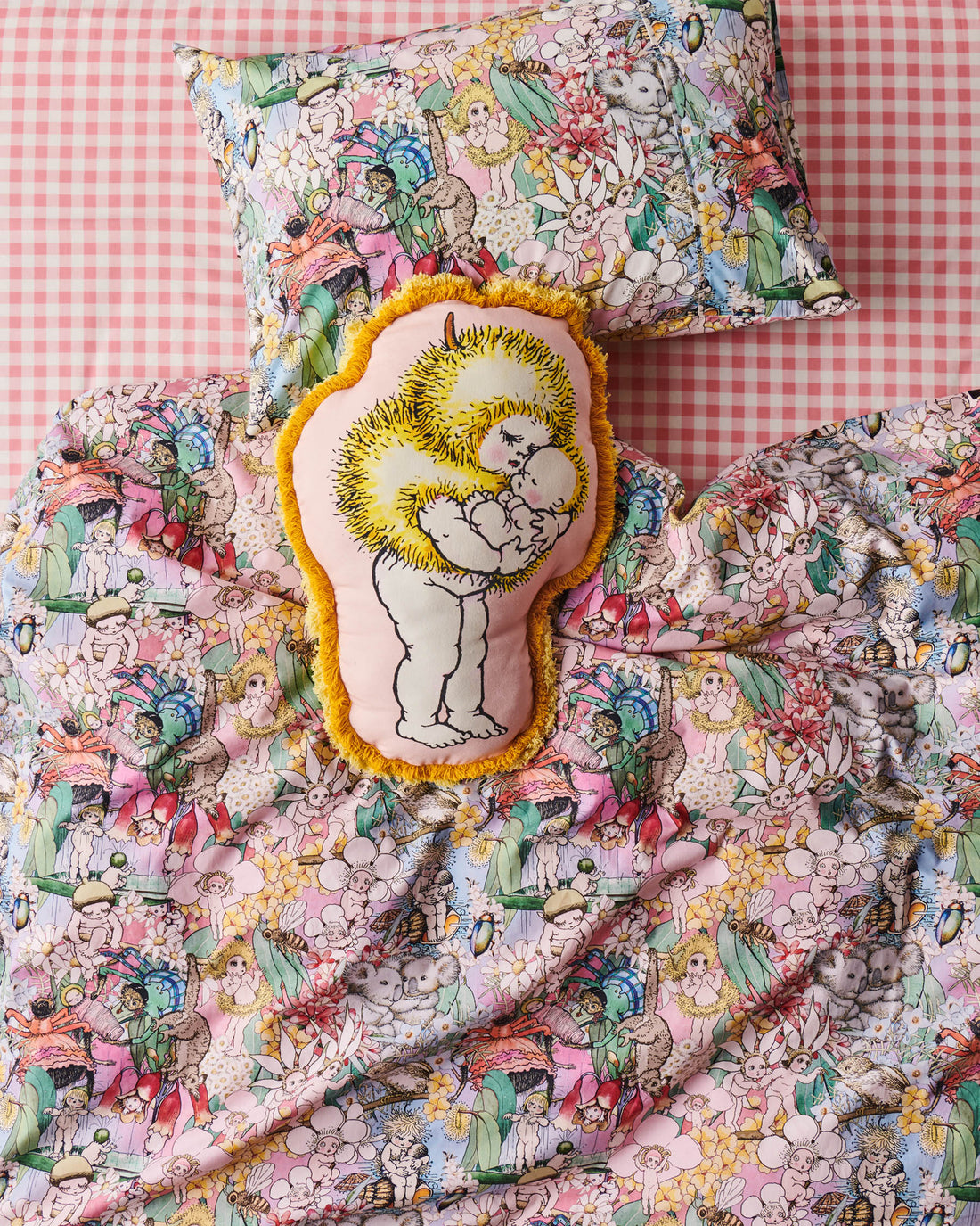 Kip&Co x May Gibbs Wattle Mumma Cushion