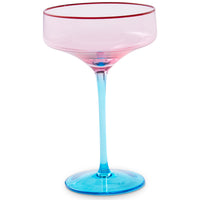 Rose With A Twist Margarita Glass 2P Set