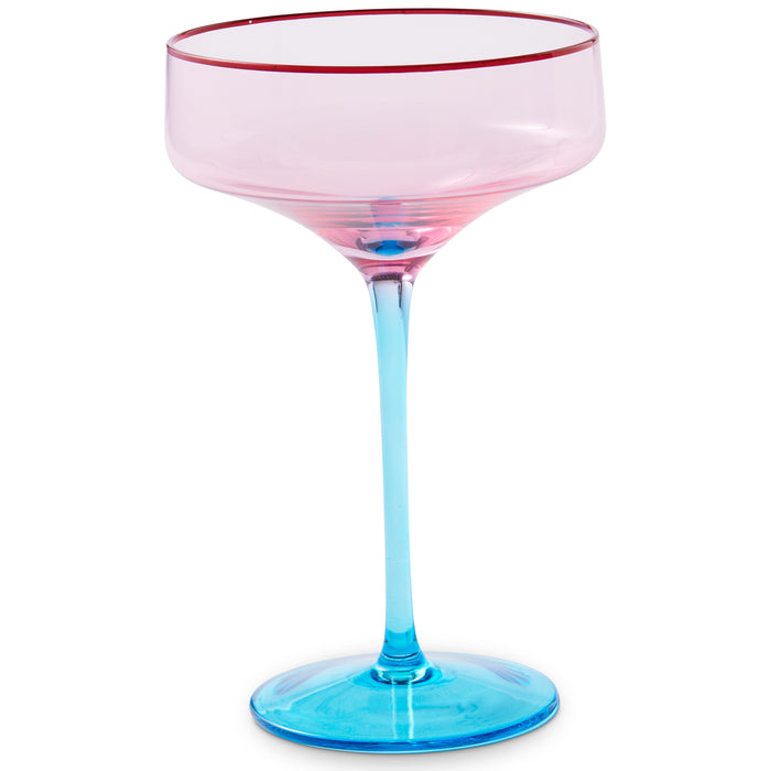 Rose With A Twist Margarita Glass 2P Set