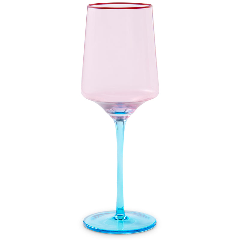 Rose With A Twist Vino Glass 2P Set